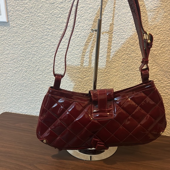 Burberry Quilted Patent Leather- Burgundy - Picture 9 of 15